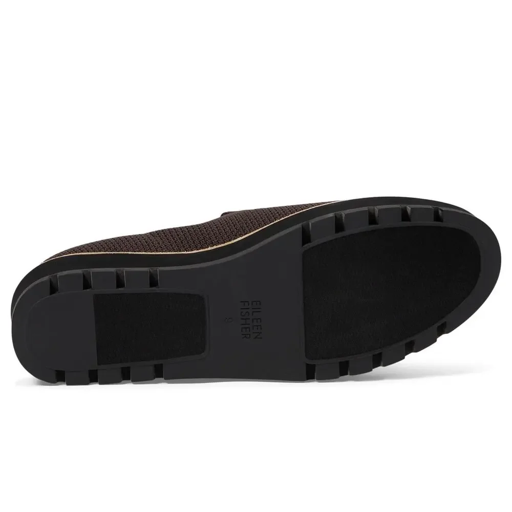 EILEEN FISHER WOMENS ERGOS CHOCOLATE 9 MEDIUM
